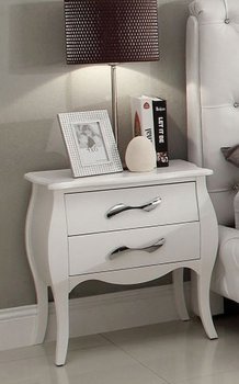 Maria Nightstand Set of 2 in White [AHUNS-Maria White]