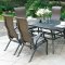 Chiara I Patio Table CM-OT2303-T in Black w/CM-OT2305-AC Chairs