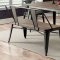 Cooper Dining Set CM3529GY in Gray Metal & Natural Elm w/Options