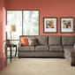 503435 Alvah Sectional Sofa in Olive Brown Fabric by Coaster