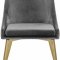 Karina Dining Chair 783 Set of 4 Grey Velvet Fabric by Meridian