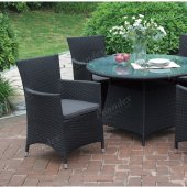 208 Outdoor Patio 5Pc Table Set by Poundex w/Options