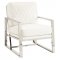 900623 Accent Chair in White Leatherette by Coaster