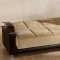 Luna Marletto Mustard Sofa Bed by Sunset in Fabric & Leatherette