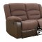 U98243 Motion Sofa in Brown Fabric by Global w/Options