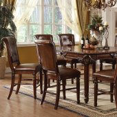 60080 Winfred Counter Height Dining Table in Cherry by Acme