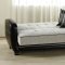 Modern Cream & Black Two-Tone Living Room w/Storage Sleeper Sofa