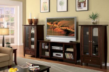 CM5059 Rochelle TV Console in Cherry w/Optional Pier Cabinets [FATV-CM5059 Rochelle]