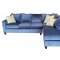 K51600 Bosko Sectional Sofa in Grey Blue Fabric by Klaussner