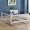 Lindley Coffee Table 3Pc Set 709728 in Glass & Chrome by Coaster