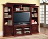 Cherry Transitional Premier Andrews Entertainment Wall Unit