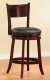 Cherry Finish Set of 2 Shapel Swivel Counter Height Chairs