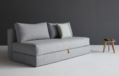 Osvald Sofa Bed in Melange Gray by Innovation Living