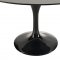 Lippa 48" Marble Table in Black by Modway