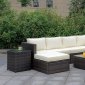 Ilona Outdoor Patio Sectional CM-OS2136-Set1 in Ivory & Espresso