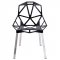 Dalton Set of 4 Indoor/Outdoor Chairs DC20BL -Black - LeisureMod