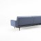 Dublexo Sofa Bed in Indigo by Innovation w/Arms & Wood Legs