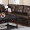 F7629 Sectional Sofa by Boss Espresso Bonded Leather