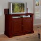 Cherry Finish Contemporary Tv Lifting Tv Stand