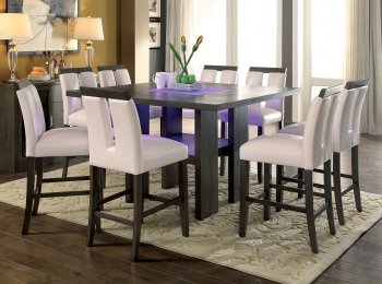 Luminar II CM3559GY-PT Counter Height Dining Table w/LED Lights [FADS-CM3559GY-PT-Luminar II]