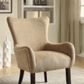 902503 Accent Chair Set of 2 in Sand Chenille Fabric by Coaster