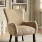 902503 Accent Chair Set of 2 in Sand Chenille Fabric by Coaster