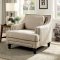 Everly Sofa CM6362 in Beige Linen-Like Fabric w/Options