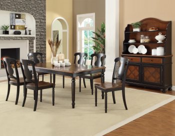 104191 Connor Dining Table by Coaster in Two-Tone w/Options [CRDS-104191 Connor]