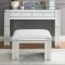 Nysa Vanity Desk 90157 in Mirror by Acme w/Options