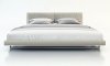 MD327 Broome Bed by Modloft in Warm Grey Bonded Leather w/Option