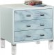 Modica Side Table 814 in Glass Marble Look Design by Meridian