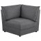 Sasha Modular Sofa 3Pc 551681 Barely Black Coaster w/Options