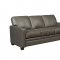 Mazda Sofa & Loveseat Set D115 in Grey Leather Match w/Options