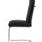 D987DC Dining Chair Set of 4 in Black PU by Global