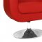 Bliss Swivel Chair in Red Leatherette by Whiteline Imports