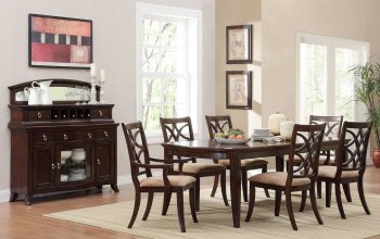 Keegan 2546-96 Dining Table by Homelegance w/Optional Items [HEDS-2546-96 Keegan]