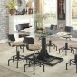 Killick Dining Table CM3374T in Black w/Adj. Height & Options