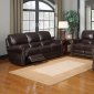 M9922 James Sofa & Loveseat in Tobacco Set by Leather Italia