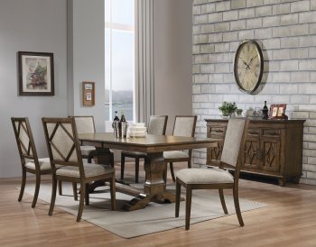 Aurodoti Dining Table 66100 in Oak Finish by Acme w/Options [AMDS-66100-Aurodoti]