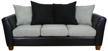 Light Grey Fabric Modern Sofa & Loveseat Set w/Options [PMS-4650-Lightning]