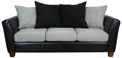 Light Grey Fabric Modern Sofa & Loveseat Set w/Options