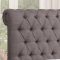 Devon 300527 Upholstered Bed in Grey Fabric by Coaster