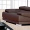 Melody Sofa & Loveseat in Chocolate Leather by Whiteline