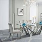 2061 Dining Table by ESF w/Glass Top & Optional 185 Chairs