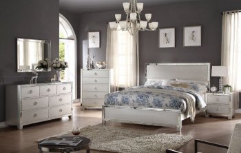 Voeville 24840 5Pc Bedroom Set in Platinum by Acme w/Options [AMBS-24840 Voeville]