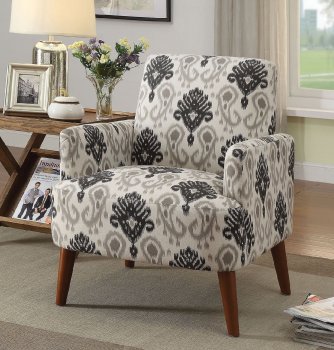 Bray Set of 2 Accent Chairs CM-AC6189FP in a Floral Pattern [FACC-CM-AC6189FP-Bray]