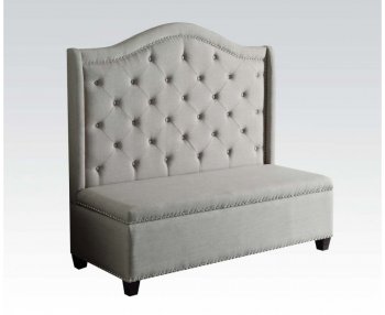 Fairly 57262 Settee w/Storage in Beige by Acme [AMS-57262-Fairly]