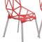 Dalton Set of 4 Indoor/Outdoor Chairs DC20R in Red by LeisureMod