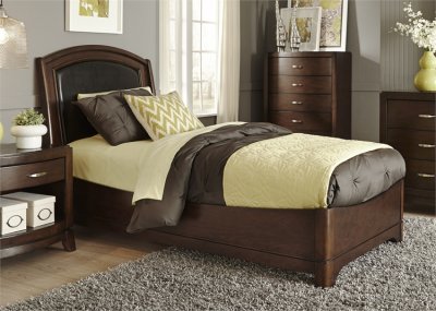 Avalon Youth Bedroom 4Pc Set 505-YBR-TLB Dark Truffle by Liberty