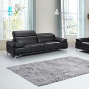 Nicolo Sofa in Black by J&M w/ Options